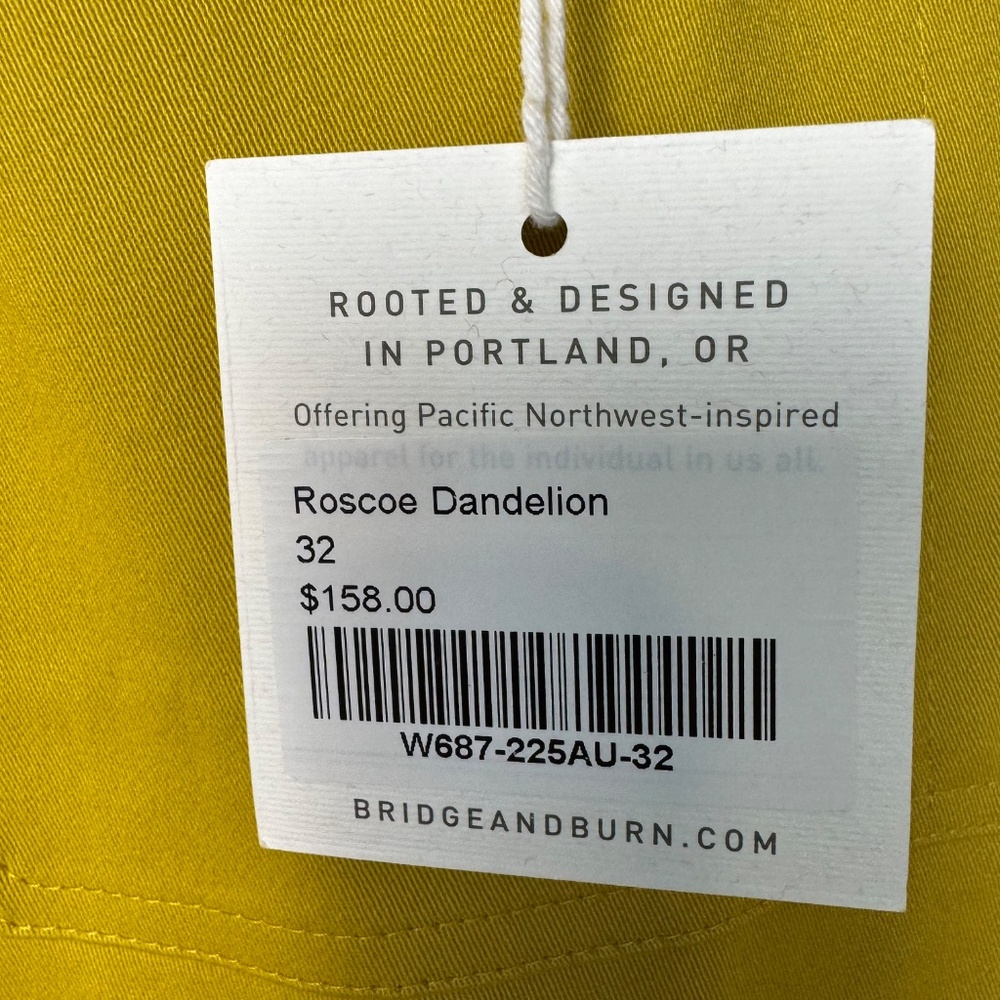 NWT -Yellow- Bridge & Burn Wide Leg Cropped Overalls - Picture 8 of 13